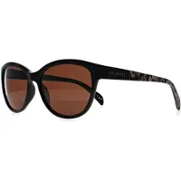 Ted Baker TB1605 Amie 011 glanzend zwart bloemen bruin zonnebril