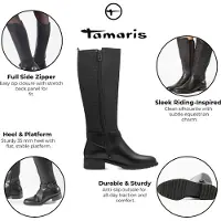 Tamaris Laarzen zwart