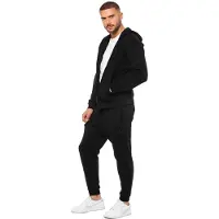 Enzo | Heren Zip Hoodie Trainingspak Set - Zwart
