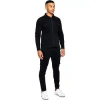 Enzo | Heren Cargo Tracksuit Set - Zwart