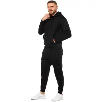 Enzo | Heren Pullover Hoodie Tracksuit Set - Zwart