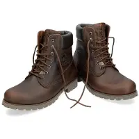 Panama jack 03 C8 bruine herenlaarzen, waterdichte leren veters, enkelchukka, wandelen