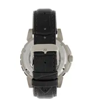 REIGN Philippe automatisch skelet horloge met leren band