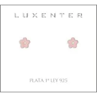 Luxenter 925 Sterling zilveren gerhodineerde oorbellen - Bloem