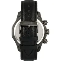 Breed Lacroix chronograaf horloge met leren band