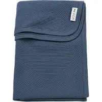 Meyco Deken Babybedje Jaquard Pure Indigo