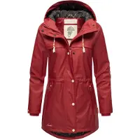 NAVAHOO Tussenmantel 'Rainy Forest' oranje / rood / wit