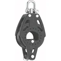 Harken Carbo Pulley With 57 Mm Shackle Zwart