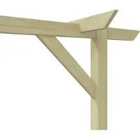 vidaXL Pergola 410x40x203 cm hout