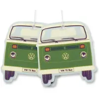 Brisa VW Collection by - Set van 2 Volkswagen luchtverfrissers met VW T2 Bulli Bus-motief (Groene thee)