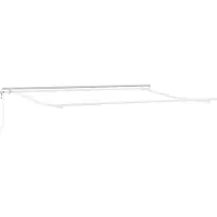 vidaXL Uitschuifbare luifel Beige 450 × 350 cm Stof en Aluminium