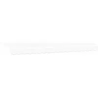 vidaXL Uitschuifbare luifel Wit 400 × 300 cm Stof en Aluminium