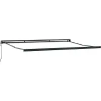 vidaXL Zonnescherm Frame Antraciet 500 × 300 cm Aluminium