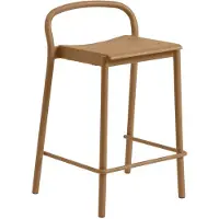 Muuto Linear Steel Counter Bar Stool Burnt Orange | 65 cm
