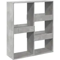 vidaXL Kamerscherm 100x33x115 cm bewerkt hout betongrijs