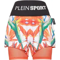 Plein sport Sportbroek grasgroen / lichtoranje / zwart / wit