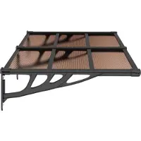 vidaXL Deurluifel 152,5x90 cm polycarbonaat zwart