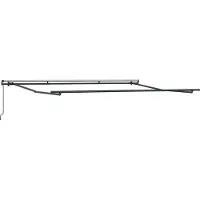 vidaXL Uitschuifbare luifel Lichtgrijs 400 × 350 cm