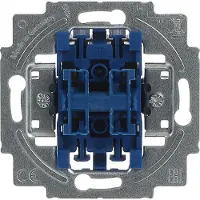 Busch-Jaeger schakelaar voor jaloezieën, type 2000/4 US, 1-polig, 10A, met omkeerbeveiliging, voor inbouw in muur, 1 stuk.
