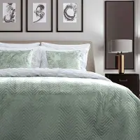 Zohome Bedsprei Madeline - Groen 270 x 260 cm