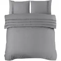 Dreamhouse Dekbedovertrek Bali Grey Katoen-140 x 200 / 220 cm | 1-Persoons