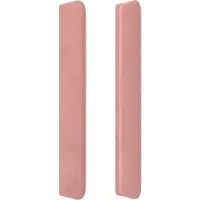 vidaXL Hoofdbord met randen 163x16x118/128 cm fluweel roze