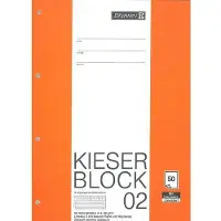 Brunnen Kieserblock 02 Schrijfblok A4 Gelinieerd Gelijmd Papier Niet geperforeerd 50 Vellen