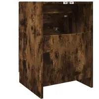 vidaXL Wastafelonderkast, gerookt eikenhout, 40x37x59 cm, houtvezel