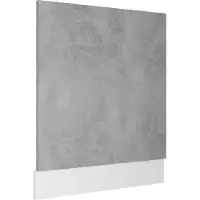 vidaXL Vaatwasserpaneel Lyon 59,5x3x67 cm bewerkt hout betongrijs