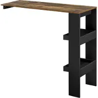 En.casa Bartafel Bromoella wandmontage 120x45x106 cm zwart eiken