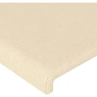 vidaXL Hoofdborden 160x5x78/88 cm stof crèmekleurig