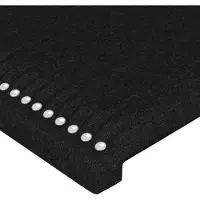 vidaXL Hoofdbord 90x5x78/88 cm stof zwart