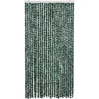 vidaXL Vliegenhor met groene en witte chenille, 100x200 cm