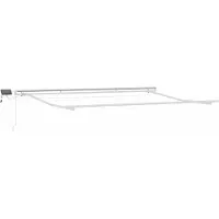 vidaXL Uitschuifbare luifel Beige 400 × 300 cm Stof en Aluminium