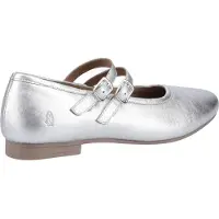 Hush puppies Nancy Mary Jane Leren Vrouwen Zilveren Ballerina's
