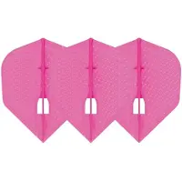 L-Style Champagne L3 Shape Dimple Pearl Pink - Dart Flights