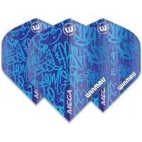 Winmau Mega Standard Graphic Blue - Dart Flights