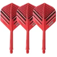Cuesoul - Tero Flight System AK5 Rost Honnycombs Pattern - Red Standard- Dart Flights