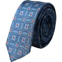 Dolce&Gabbana Blauwe Geometrische Stropdas