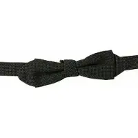 Dolce&Gabbana Zwarte Textuur Vlinderdas