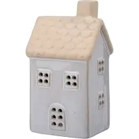 Intratuin Kersthuisje Rody Wit / Crème 7,7 X 6,5 X 15,5 Cm