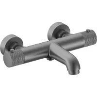 Boss & Wessing Thermostatische badkraan bws sensa thermostatisch opbouw knoppen geborsteld gunmetal pvd