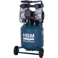 HBM verticale stille compressor, 24 liter