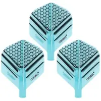 Cuesoul - Tero Flight System AK4 Honnycombs Pattern - Blue Standard - Dart Flights