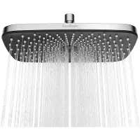 EcoRain 30% Waterbesparende Regendouchekop Melvin 30 CM Rechthoekig - Hoge Druk - Universele Aansluiting - Anti-kalk Douchekop - 2 jaar garantie - Chroom