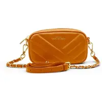 ATELIERS SAINT GERMAIN Opera – Gewatteerde mini clutch – Bruin