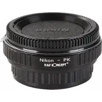 K&F Concept K&F Lens Adapter Nikon F - Pentax K (met glas)