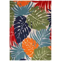 Muratap Binnen en buiten vloerkleed floral outdoor laagpolig tapijt 160x230 cm