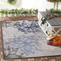 Muratap Binnen en buiten vloerkleed floral outdoor laagpolig tapijt 200x290 cm