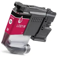 PrintAbout Huismerk vervangt Brother LC-521M Inktcartridge Magenta